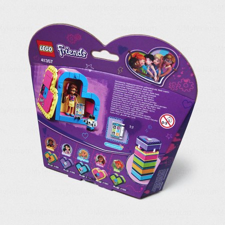 LEGO Friends, Olivia's Heart Box (41357), Package Back