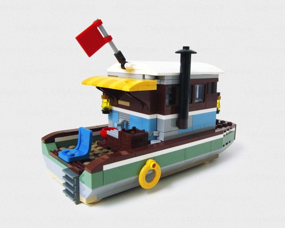 LEGO Creator, Riverside Houseboat (31093), Aft View