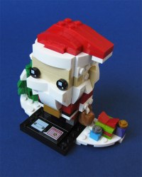 LEGO Brickheadz, Mr. & Mrs. Claus (40274), Mr. Claus, Front Left View