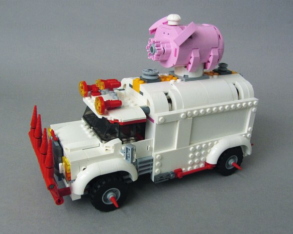 LEGO Monkie Kid, Pigsy's Food Truck (80009), Truck, Front Left View