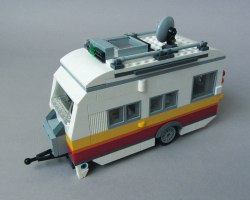 LEGO Creator, Camper Van (31108), Trailer, Front Left View