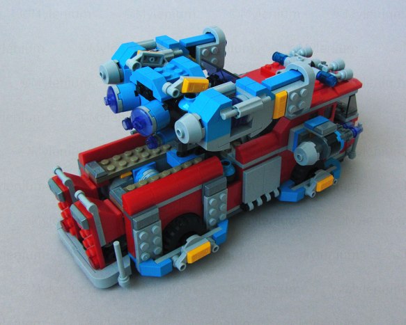 LEGO Hidden Side, Ghost Firetruck 3000 (70436), Aft Right View