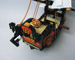 LEGO Creator, Pirate Ship (31109), Captain's Cabin Exterior, Top View