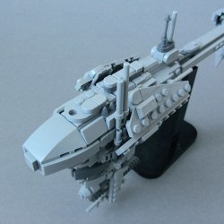 LEGO Star Wars, Nebulon-B Frigate (77904), Detail Front, Top View
