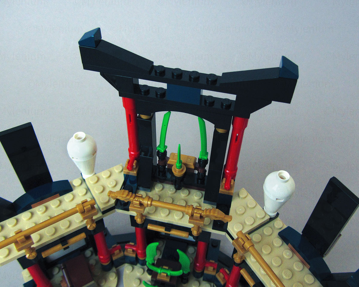 LEGO Ninjago, Tournament of Elements (71735), Front View, Top Section
