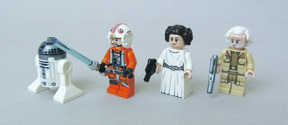 LEGO Star Wars, Luke Skywalker's X-Wing Fighter (75301), Minifigures