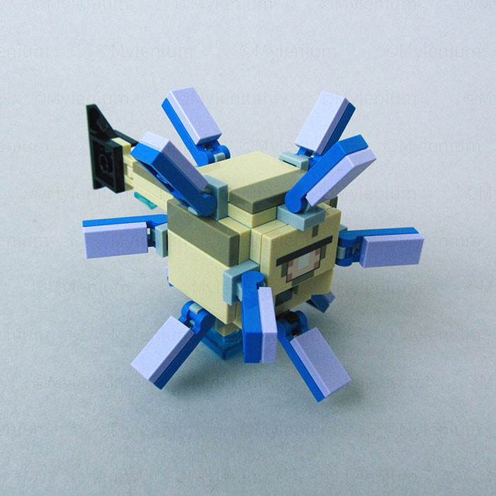 LEGO Minecraft, The Guardian Battle (21180), Puffer Fish a, Front Right View