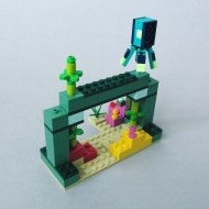 LEGO Minecraft, The Guardian Battle (21180), Reef, Back Left View