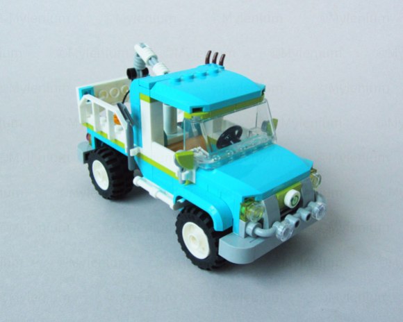 LEGO Friends, Tree-Planting Vehicle (41707), Truck, Front Right View