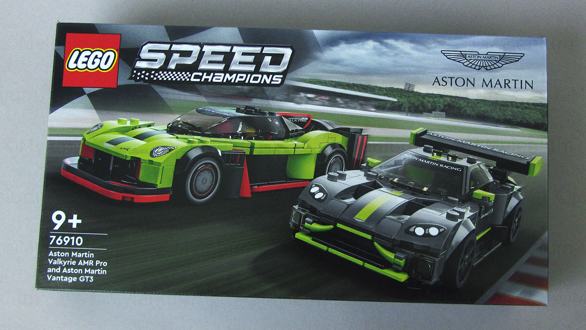 LEGO Speed Champions, Aston Martin Valkyrie AMR Pro and Vantage GT3 (76910), Box