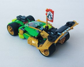 LEGO Ninjago, Lloyd's Race Car EVO (71763), Aft Left View