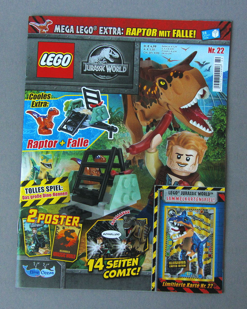 LEGO Magazine, Jurassic World, July 2022, Cover