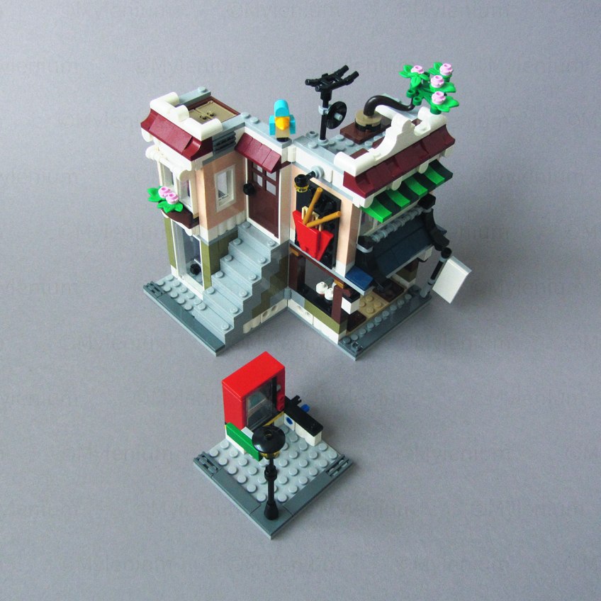LEGO Creator, Downtown Noodle Shop (31131), Corner separated