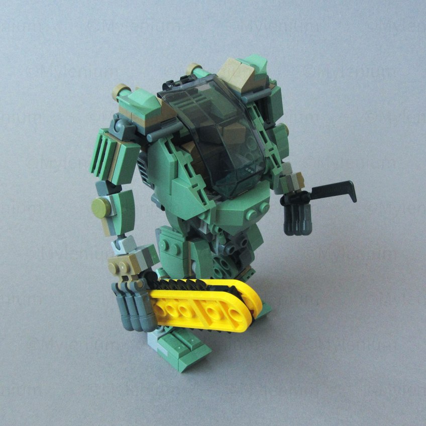 LEGO Avatar, Neytiri & Thanator vs. AMP Suit Quaritch (75571), AMP, Front Right View