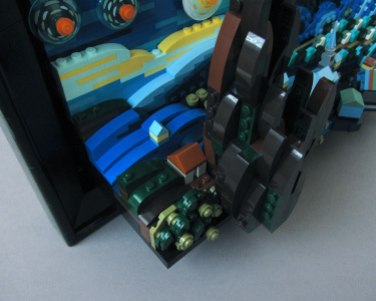 LEGO Ideas, Vincent van Gogh - The Starry Night (21333), Detail