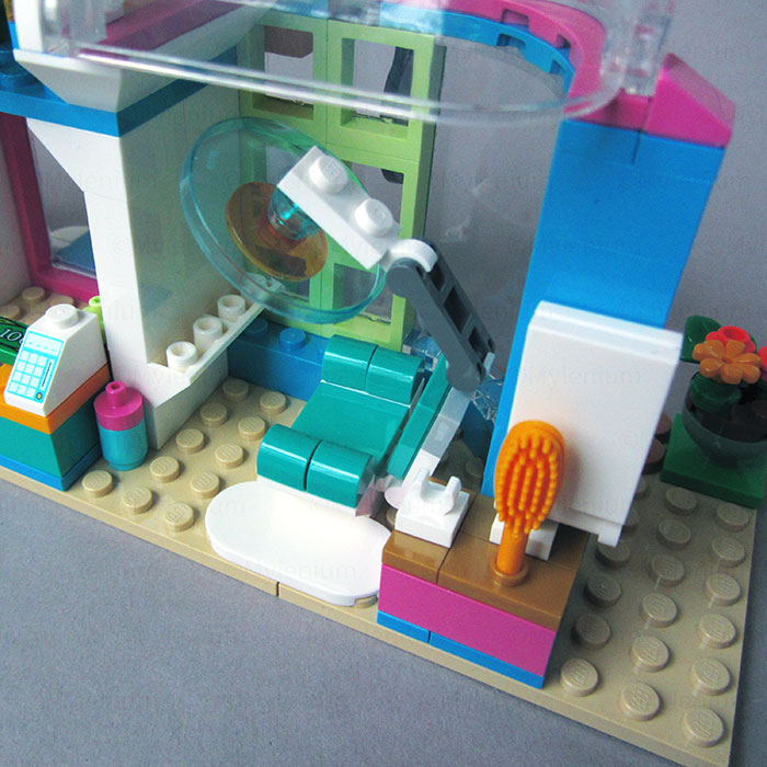 (41743), Salon Corner Brick Seat Right LEGO Hair Mylenium\'s | Friends,