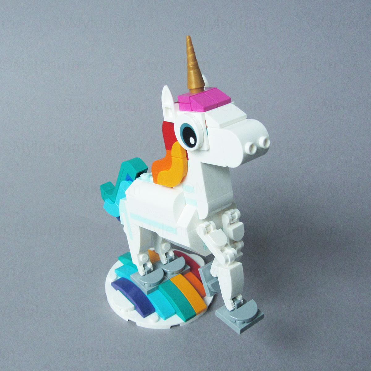 LEGO Creator, Magical Unicorn (31140), Unicorn, Front Right View